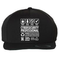 Cybersecurity Professional Not A Hacker Wool Snapback Cap