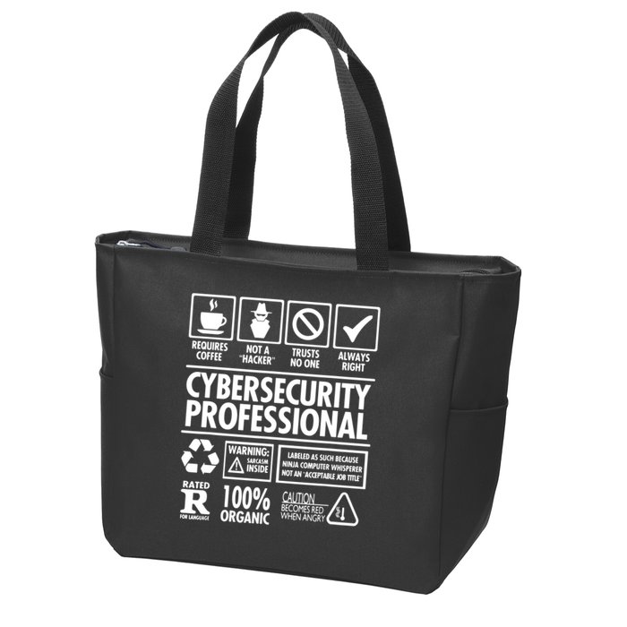 Cybersecurity Professional Not A Hacker Zip Tote Bag