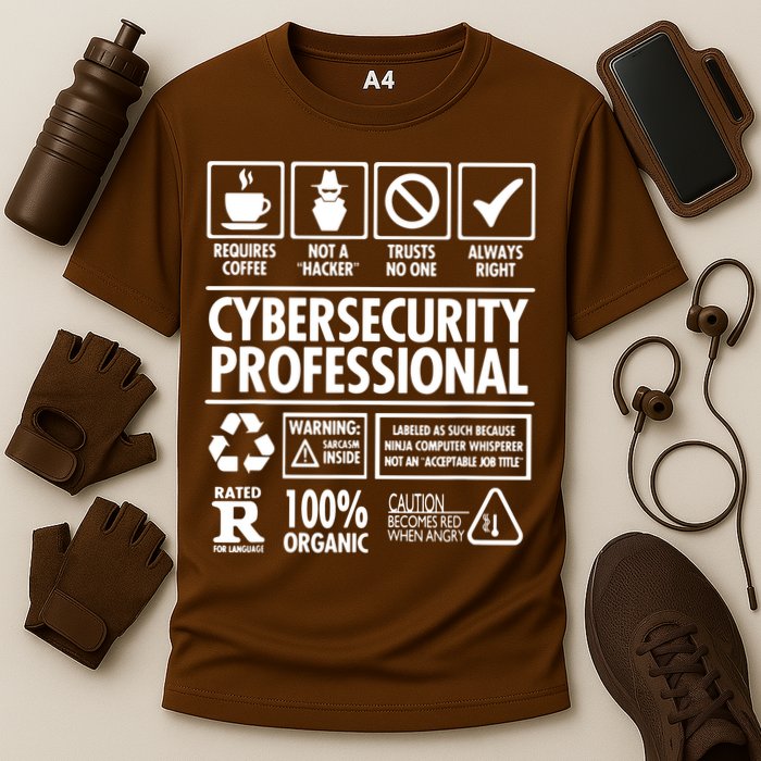 Cybersecurity Professional Not A Hacker Performance Shirt