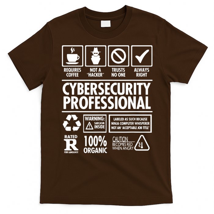 Cybersecurity Professional Not A Hacker T-Shirt
