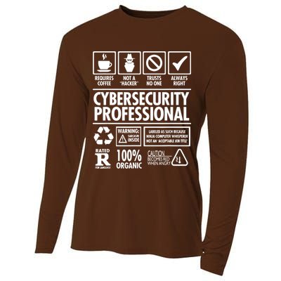 Cybersecurity Professional Not A Hacker Cooling Performance Long Sleeve Crew