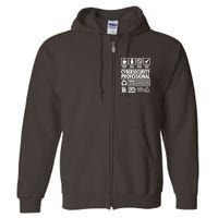 Cybersecurity Professional Not A Hacker Full Zip Hoodie
