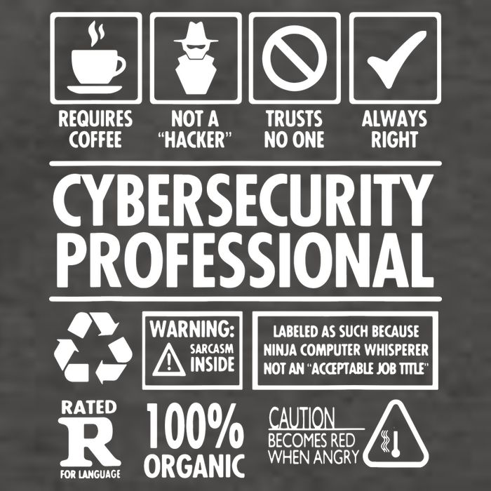 Cybersecurity Professional Not A Hacker Vector Backpack