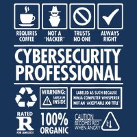 Cybersecurity Professional Not A Hacker Infant Baby Jersey Bodysuit