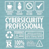 Cybersecurity Professional Not A Hacker Sueded Cloud Jersey T-Shirt