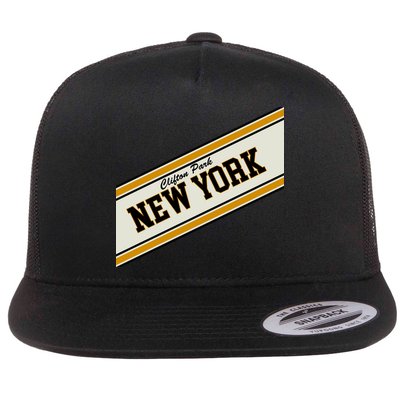 Clifton Park New York Varsity Logo Flatbill Hat