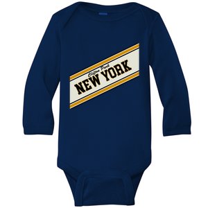 Clifton Park New York Varsity Logo Baby Long Sleeve Bodysuit