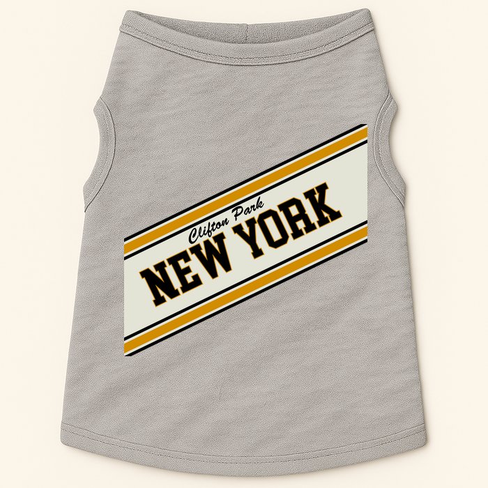 Clifton Park New York Varsity Logo Doggie Tank