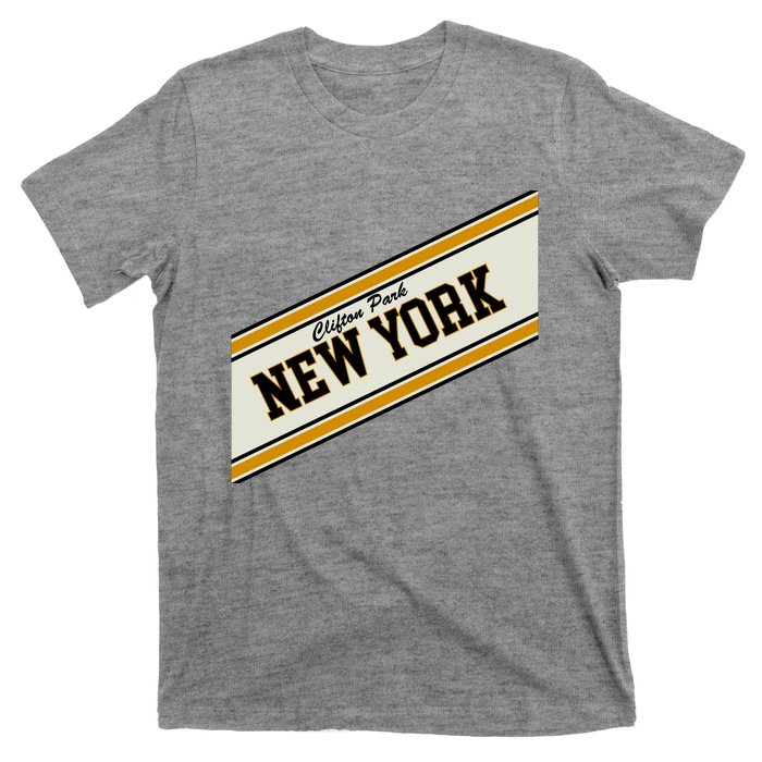 Clifton Park New York Varsity Logo T-Shirt