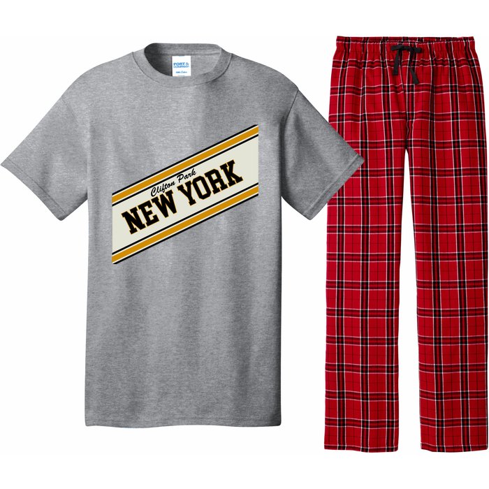 Clifton Park New York Varsity Logo Pajama Set