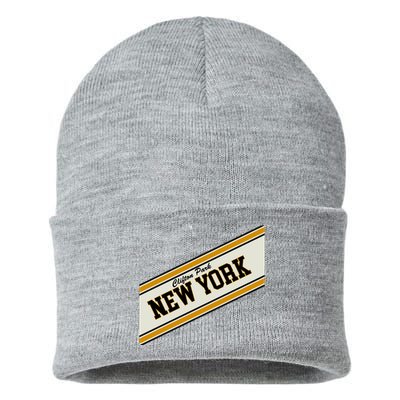 Clifton Park New York Varsity Logo Sustainable Knit Beanie