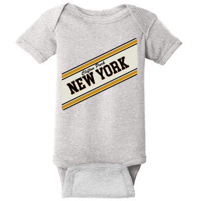 Clifton Park New York Varsity Logo Baby Bodysuit