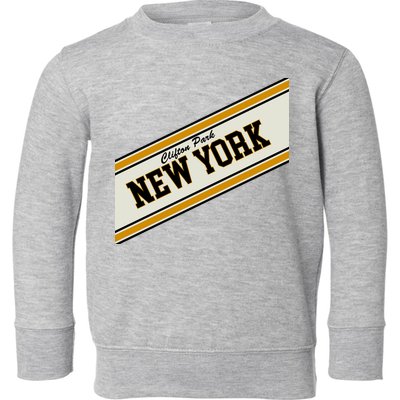Clifton Park New York Varsity Logo Toddler Sweatshirt