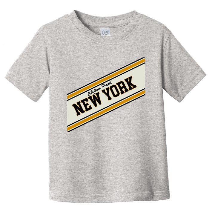 Clifton Park New York Varsity Logo Toddler T-Shirt