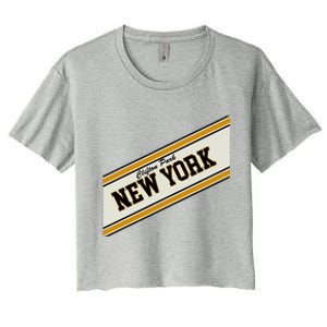 Clifton Park New York Varsity Logo Women's Crop Top Tee