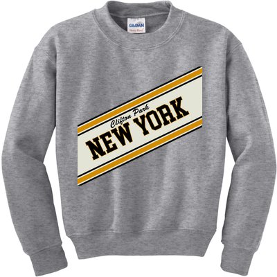Clifton Park New York Varsity Logo Kids Sweatshirt