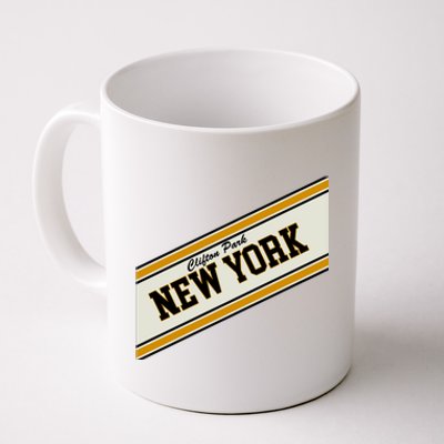 Clifton Park New York Varsity Logo Coffee Mug