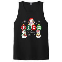 Christmas PICU Nurse Snowman Pediatric ICU Crew Xmas  PosiCharge Competitor Tank