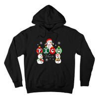 Christmas PICU Nurse Snowman Pediatric ICU Crew Xmas  Tall Hoodie