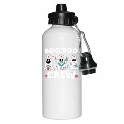 Cute Pediatric Nurse Halloween Ghost Rn Boo Boo Crew Gift Aluminum Water Bottle