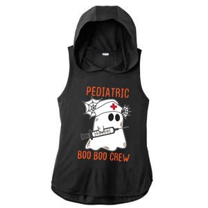 Cute Pediatric Nurse Halloween Ghost Rn Boo Boo Crew Cute Gift Ladies PosiCharge Tri-Blend Wicking Draft Hoodie Tank