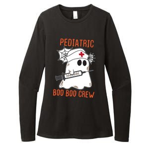 Cute Pediatric Nurse Halloween Ghost Rn Boo Boo Crew Cute Gift Womens CVC Long Sleeve Shirt