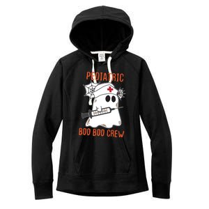 Cute Pediatric Nurse Halloween Ghost Rn Boo Boo Crew Cute Gift Women's Fleece Hoodie