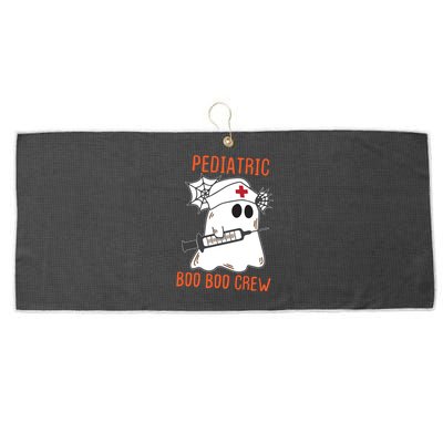 Cute Pediatric Nurse Halloween Ghost Rn Boo Boo Crew Cute Gift Large Microfiber Waffle Golf Towel