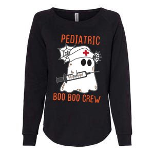 Cute Pediatric Nurse Halloween Ghost Rn Boo Boo Crew Cute Gift Womens California Wash Sweatshirt