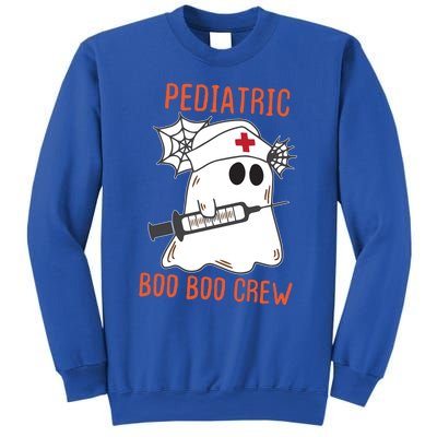 Cute Pediatric Nurse Halloween Ghost Rn Boo Boo Crew Cute Gift Sweatshirt