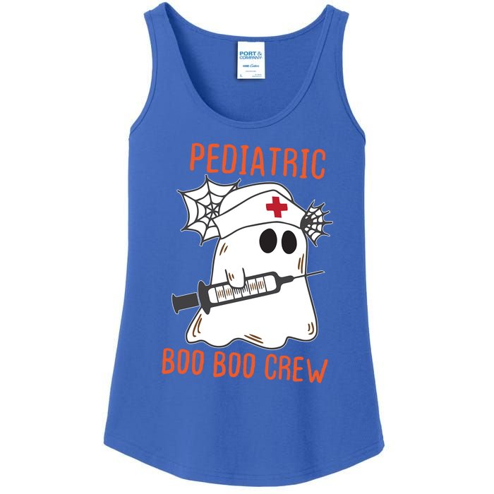 Cute Pediatric Nurse Halloween Ghost Rn Boo Boo Crew Cute Gift Ladies Essential Tank