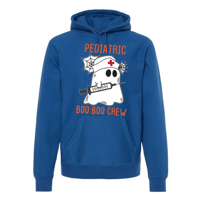 Cute Pediatric Nurse Halloween Ghost Rn Boo Boo Crew Cute Gift Premium Hoodie