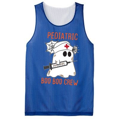 Cute Pediatric Nurse Halloween Ghost Rn Boo Boo Crew Cute Gift Mesh Reversible Basketball Jersey Tank