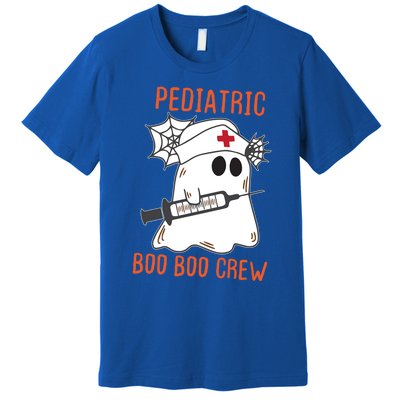 Cute Pediatric Nurse Halloween Ghost Rn Boo Boo Crew Cute Gift Premium T-Shirt