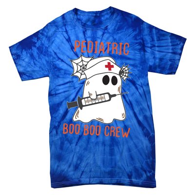 Cute Pediatric Nurse Halloween Ghost Rn Boo Boo Crew Cute Gift Tie-Dye T-Shirt