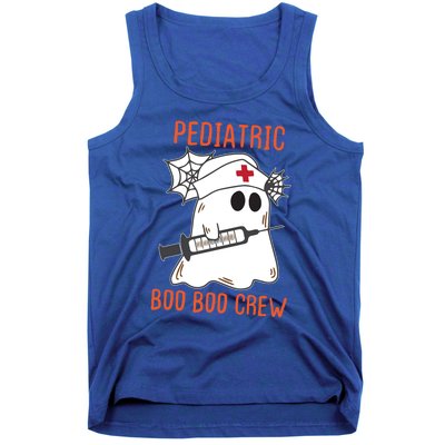 Cute Pediatric Nurse Halloween Ghost Rn Boo Boo Crew Cute Gift Tank Top