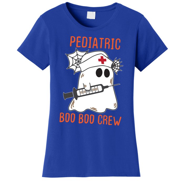 Cute Pediatric Nurse Halloween Ghost Rn Boo Boo Crew Cute Gift Women's T-Shirt