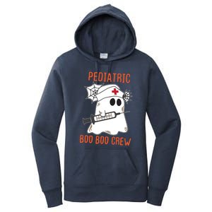 Cute Pediatric Nurse Halloween Ghost Rn Boo Boo Crew Cute Gift Women's Pullover Hoodie