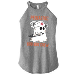 Cute Pediatric Nurse Halloween Ghost Rn Boo Boo Crew Cute Gift Women's Perfect Tri Rocker Tank