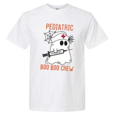 Cute Pediatric Nurse Halloween Ghost Rn Boo Boo Crew Cute Gift Garment-Dyed Heavyweight T-Shirt