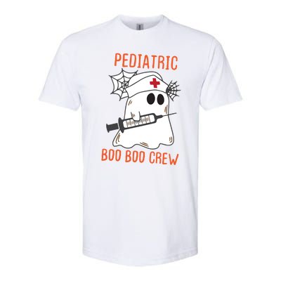 Cute Pediatric Nurse Halloween Ghost Rn Boo Boo Crew Cute Gift Softstyle CVC T-Shirt