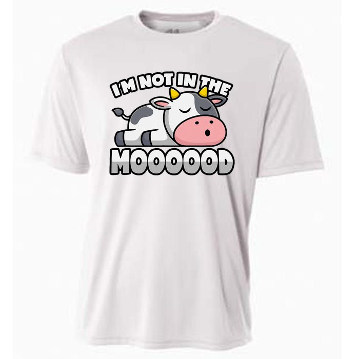 Cow Pun Not In The Mood Calf & Cattle Cooling Performance Crew T-Shirt