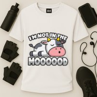 Cow Pun Not In The Mood Calf & Cattle Performance Shirt