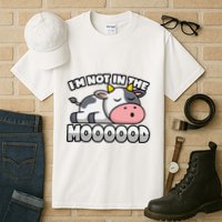 Cow Pun Not In The Mood Calf & Cattle Tall T-Shirt