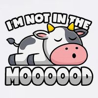 Cow Pun Not In The Mood Calf & Cattle Sustainable Bucket Hat