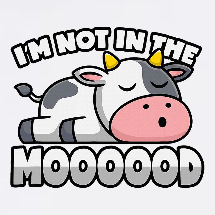 Cow Pun Not In The Mood Calf & Cattle Sustainable Bucket Hat