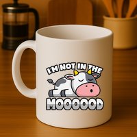 Cow Pun Not In The Mood Calf & Cattle Mug