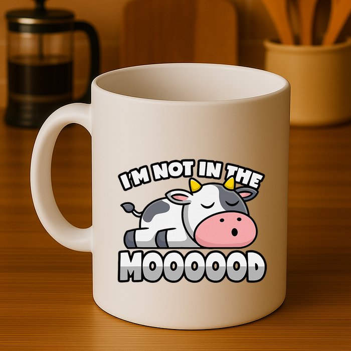 Cow Pun Not In The Mood Calf & Cattle Mug