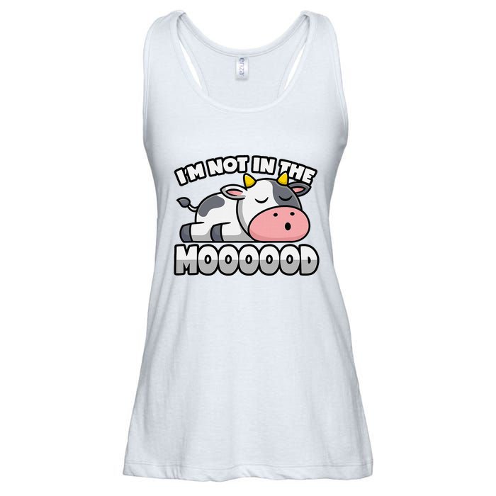 Cow Pun Not In The Mood Calf & Cattle Ladies Essential Flowy Tank