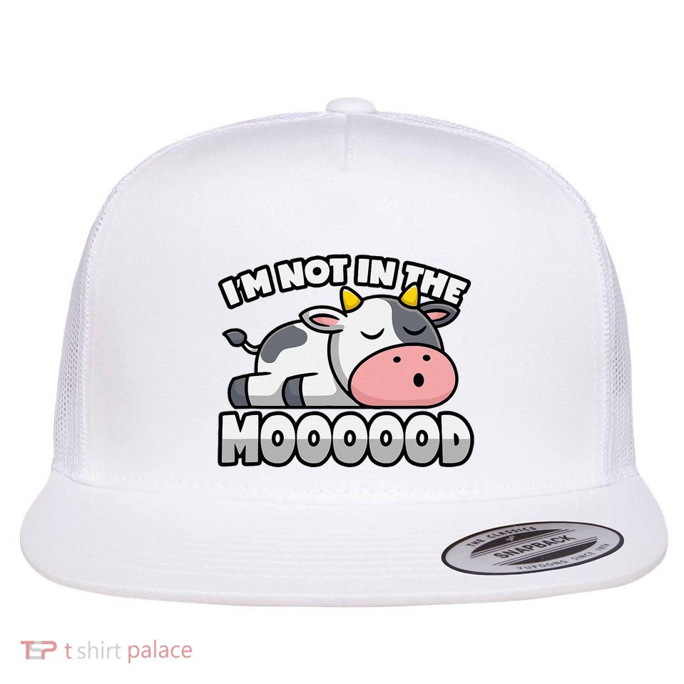 Cow Pun Not In The Mood Calf & Cattle Flatbill Hat
